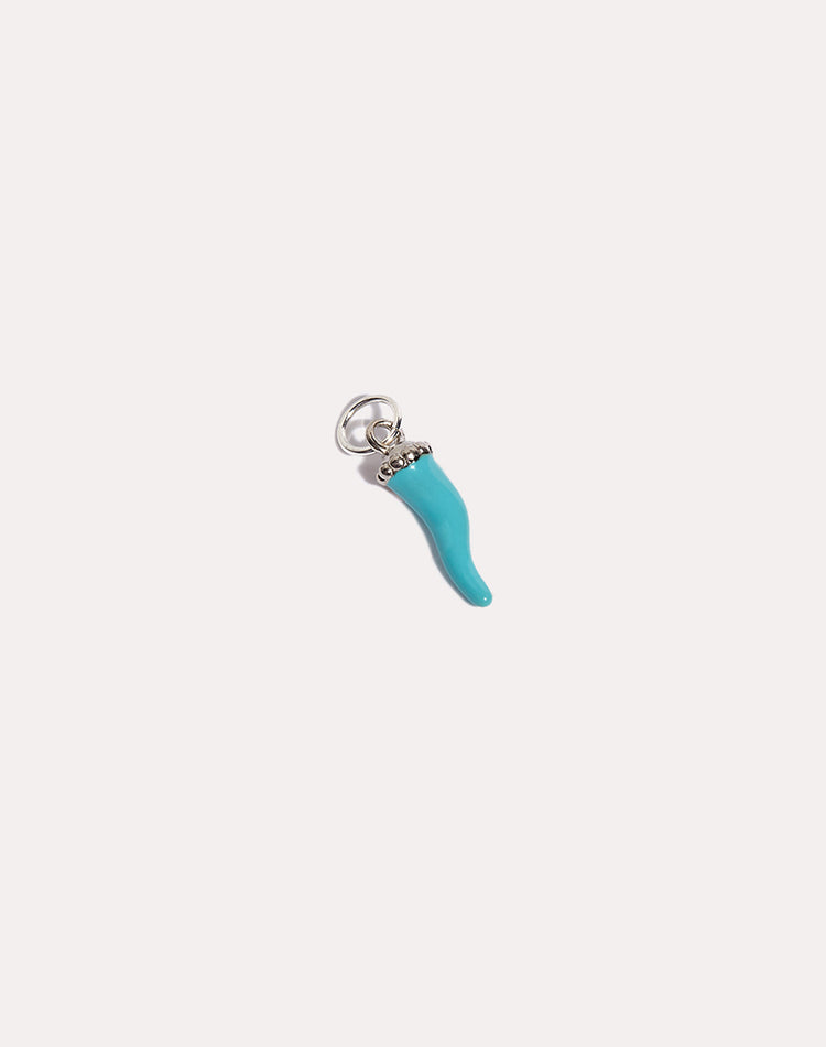 Chilli Earring Charm in Silver